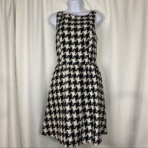 Jessica Simpson Houndstooth Fit & Flare Dress 12